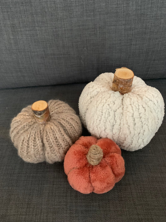 Citrouille en tissu - moyenne