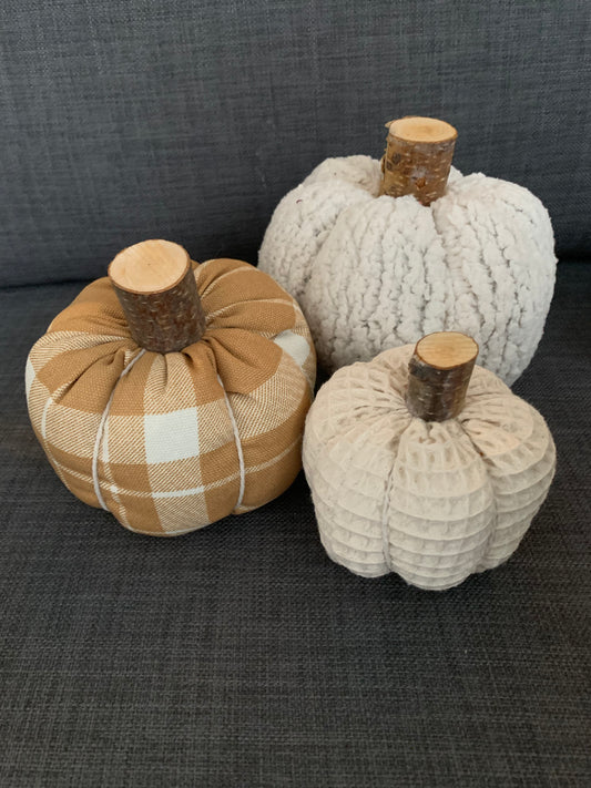 Citrouille en tissu - grosse