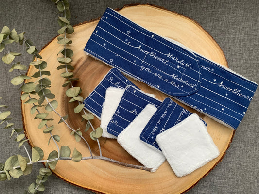 Ensemble de 6 lingettes démaquillantes & un bandeau